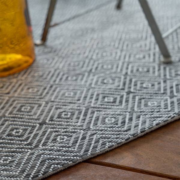 Teppich skandinavisches Muster Indoor & Outdoor My Nordic grau